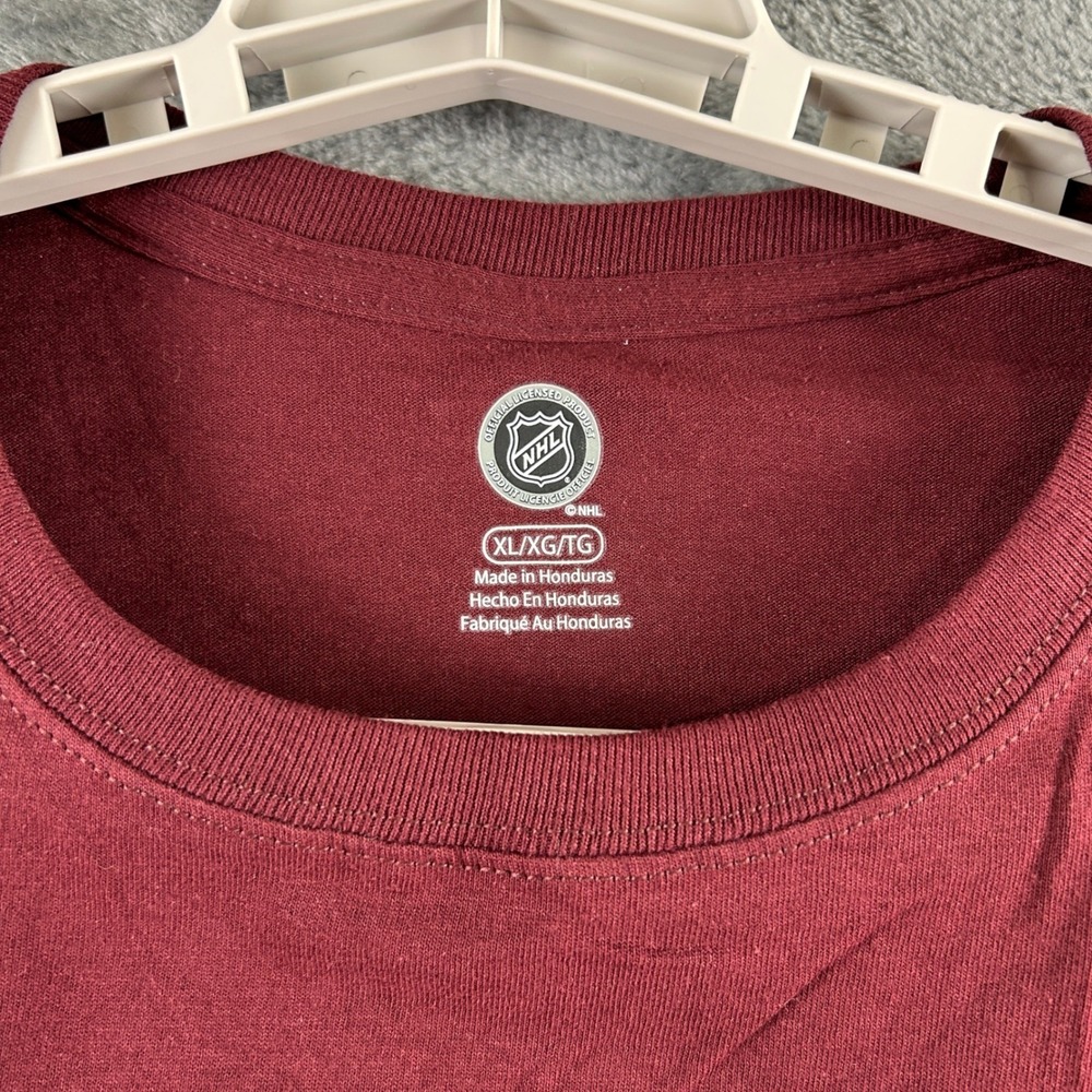 Colorado Avalanche Hockey NHL Mens XL T-Shirt Burgundy Short Sleeve Cotton - Picture 4 of 10